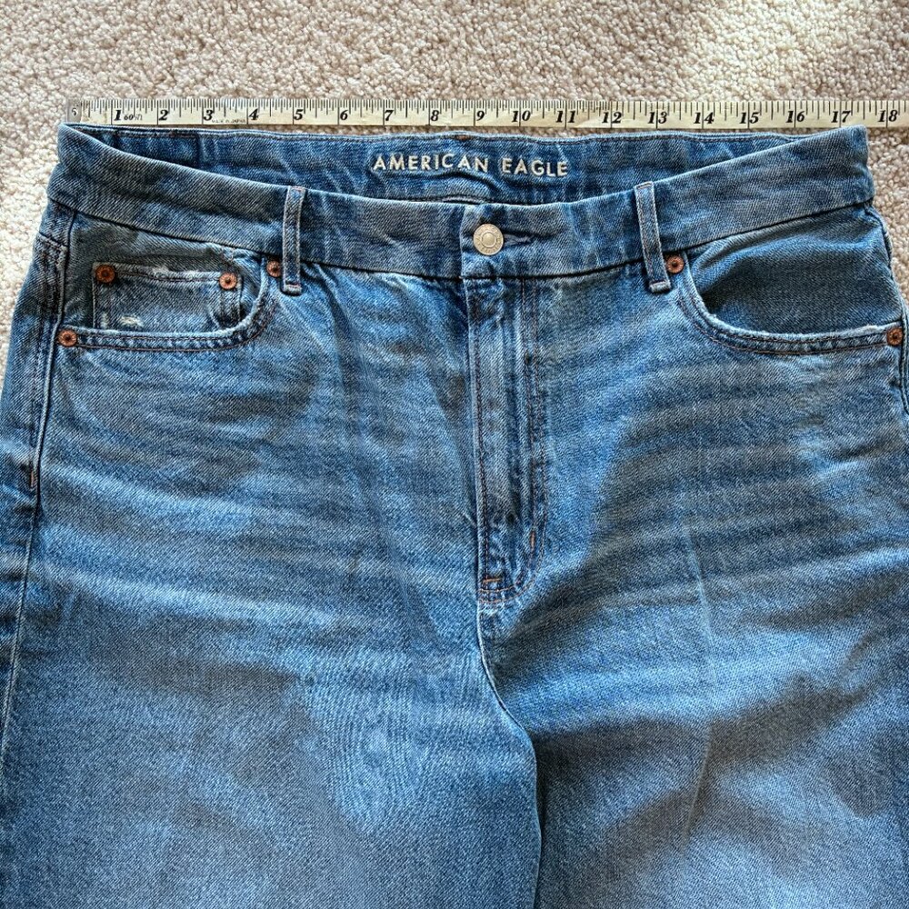 AE Strigid Curvy Super High-Waisted Baggy Straight Jean - Picture 12 of 14